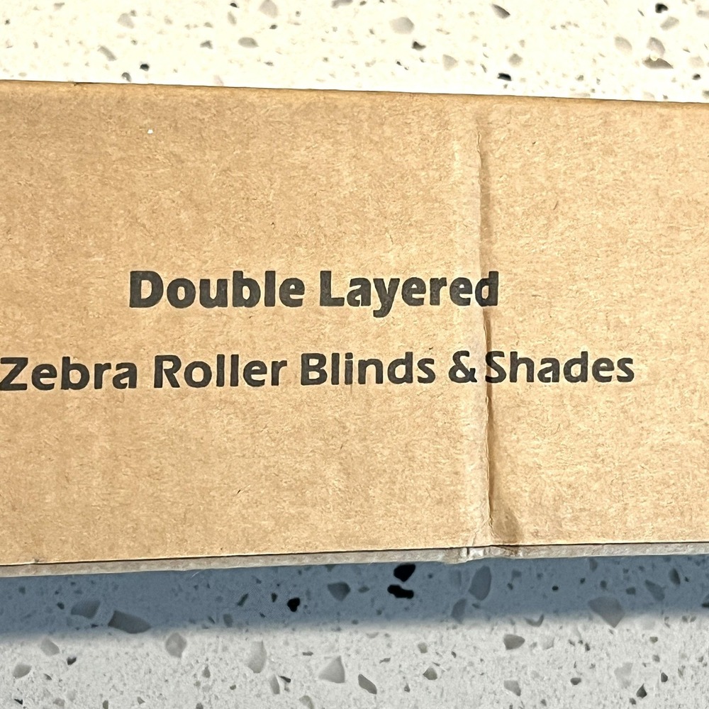 Jiangpin Zebra Roller Blinds Shades 32x72 White Double Layered Light Filtering - Picture 10 of 12